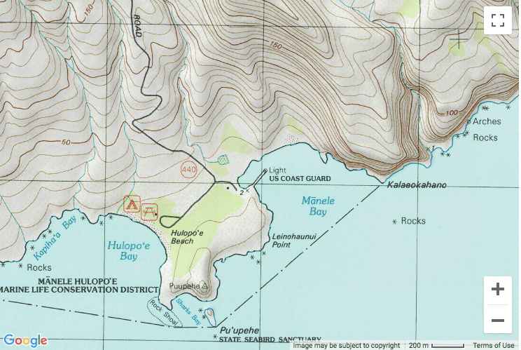 Topo Map Lanai 