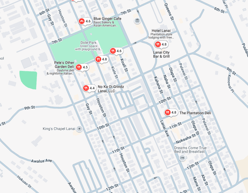 Guide & Tips for Restaurants in Lānaʻi City