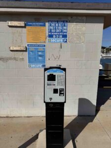 Pic Secure Parking Py Kiosk Maalaeae Harbor Lost on Lanai Maui Hawaii