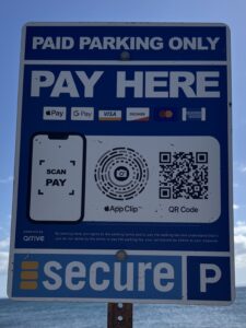 Pic Secure Parking QR Code Lost on Lanai Maalaeae Harbor Maui Hawaii
